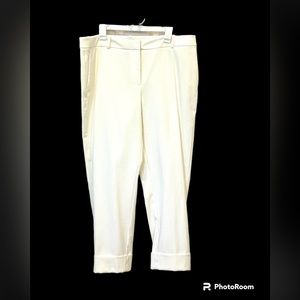 NWOT Classic Cuffed white pants